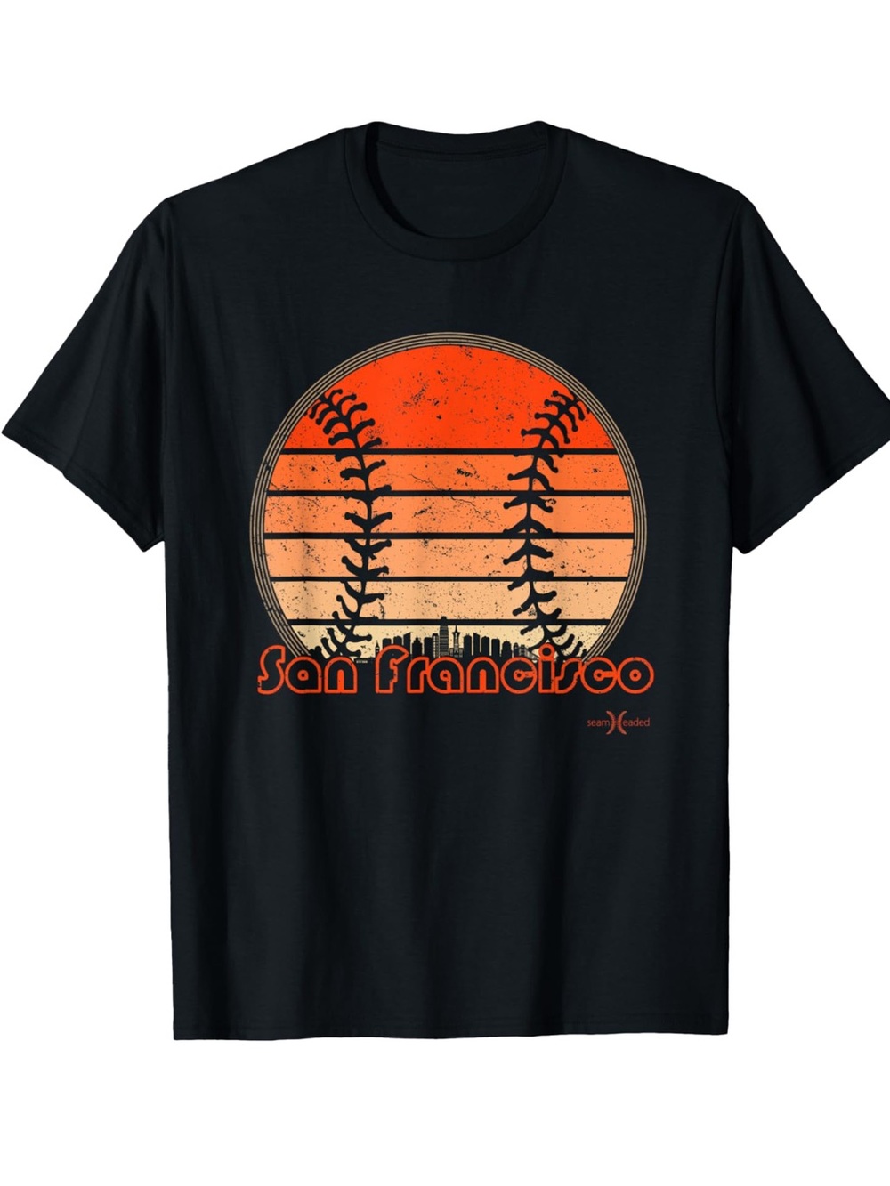 NWOT San Francisco Baseball Giants Sunset Skyline Graphic Tee
